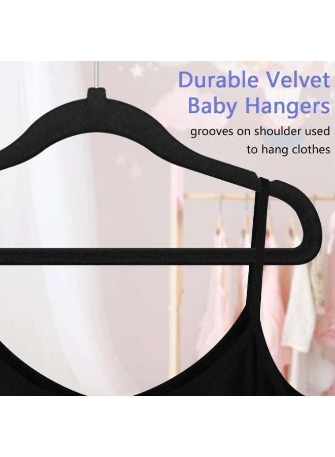 30 Pieces Anti-Slip Clothes Hanger Suit For Clothing Store Storage Home Clothes Hanging Magic Clothes Hangers Ultra Thin Space Saving Hook,Black - Image 3